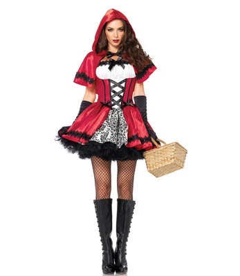 Sexy Ladies Adult Little Red Riding Hood Fancy Dress Costume - Image 1 of 3