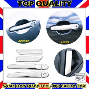 Chrome Door Handle Cover 4 door 6 pcs S.STEEL For NISSAN JUKE F15 2010 to 2018 - Picture 1 of 9