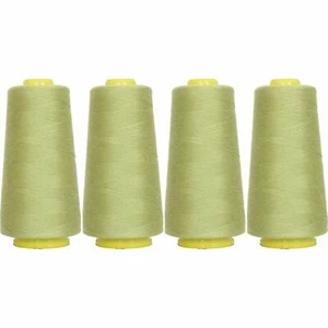 4 BIG CONES AVOCADO SEWING THREAD 2750 YD TEX 27 40S/2-THREADART - Picture 1 of 8