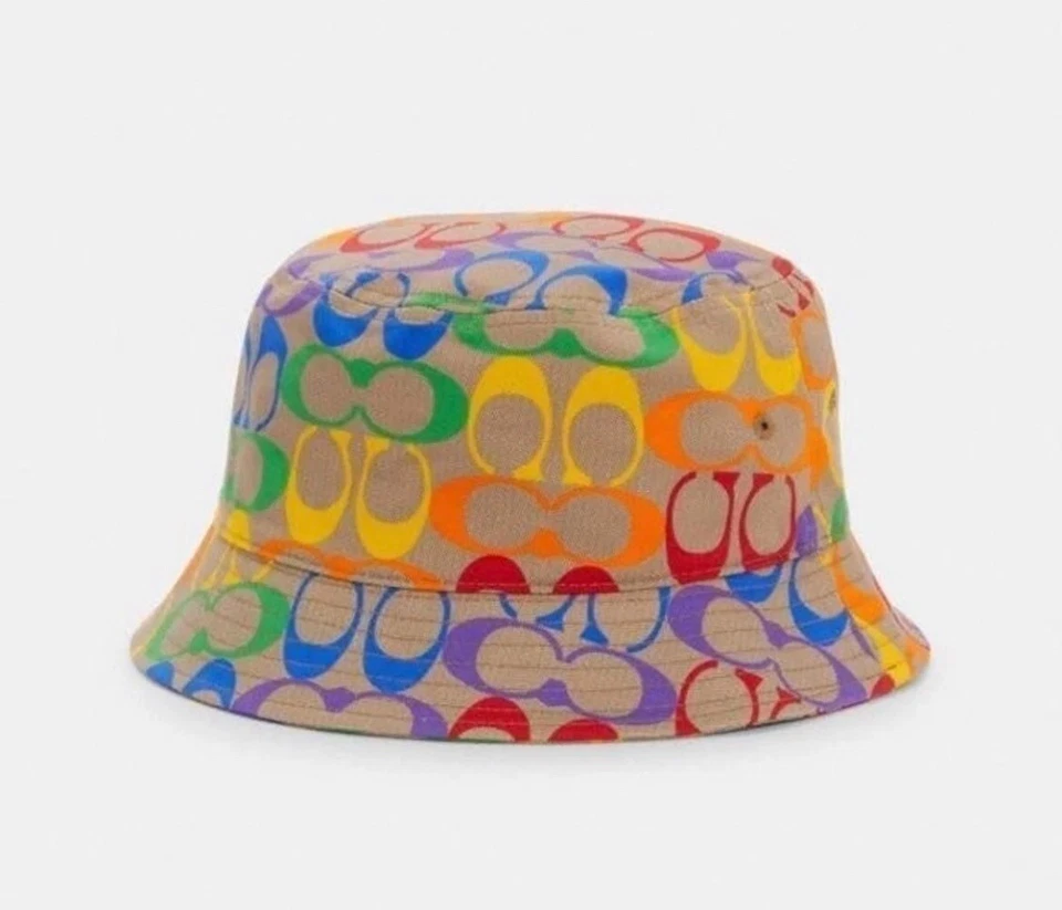 Coach Rainbow Signature SQUARE SILK SCARF COACH CA830 PACKAGE PRIDE