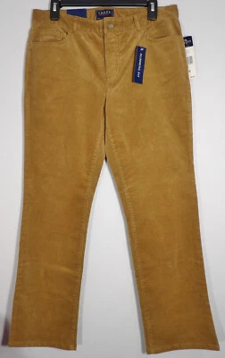 Chaps Brown Slimming Fit Straight Leg Corduroy Pants Size 10S 31x29 P255 - Image 1 of 4