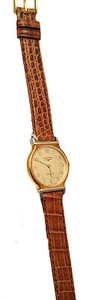 LONGINES OROLOGIO DONNA ORO MASSICCIO COCCODRILLO WATCH WOMAN GOLD CROCODILE - Picture 1 of 1