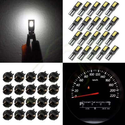 20X Bombillas LED blancas T5 cuadro de instrumentos luz de tablero para Toyota 1982-2017 Foto 1 de 4