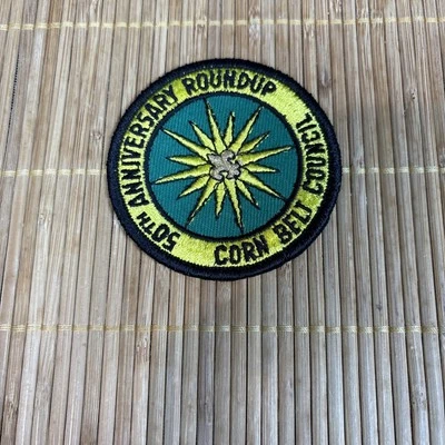 Boy Scouts 1969 Corn Belt Council 50th Anniversary Patch Vintage Sew On - Image 1 of 3
