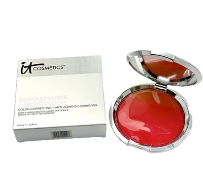 IT Cosmetics CC+ Radiance OMBRE BLUSH Anti-Aging Correcting CORAL FLUSH 0.38 oz. - Image 1 of 4