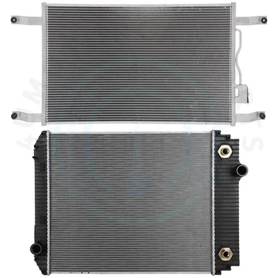 Radiator & AC Condenser Cooling Kit For 1993 Freightliner FLD120 1999 FL60 - Image 1 of 4