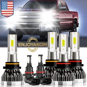 For Chevy Silverado 1500 HD Classic 2007-2007 LED Headlight Bulb Hi+Lo+Fog Light - Bild 1 von 11