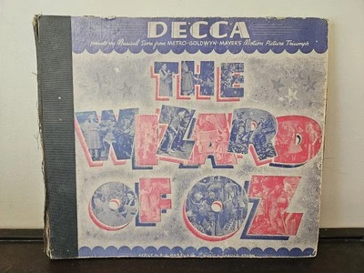DECCA The Wizard Of Oz Record Album Set 74 4X78's - 1939 Rare Judy Garland — 第 1/4 张图片