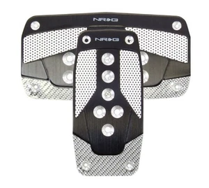 NRG Innovations for Aluminum Sport Pedal A/T - Black w/Silver Carbon - Picture 1 of 3