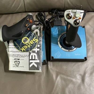Saitek, X45 DIGITAL FLIGHT CONTROL & THROTTLE, complete HOTAS set-up, Untested - Image 1 of 4