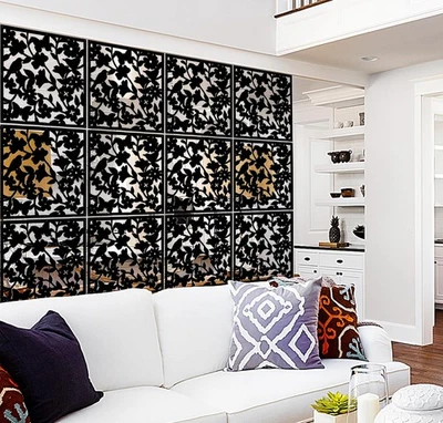 Lchen Hanging Room Divider Panels,12pieces PVC Screen Panels for Home Room - Image 1 of 4