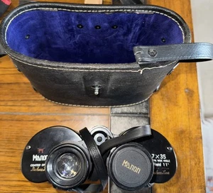 Vintage Manon Binoculars 7 x 35 Extra Wide Angle Field Made in Japan w/ Case - Picture 1 of 5
