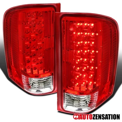Fit 2007-2014 Chevy Silverado 1500 2500HD Red LED Tail Lights Brake Lamps 07-14 Foto 1 de 4