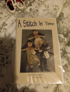Muñecas de trapo de 10" A Stitch In Time #247 Prairie Sisters - Imagen 1 de 3