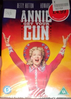 ANNIE GET YOUR GUN (1950) DVD NEW & SEALED PAL REGION 2 western betty hutton - Image 1 of 2