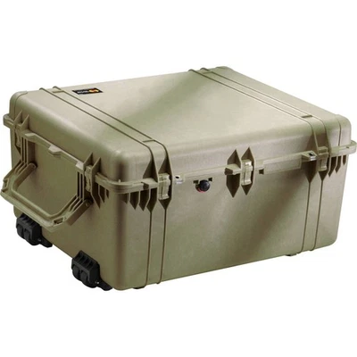 Pelican 1690 Watertight Hard Case with Cubed Foam & Wheels - Olive Drab Green - Image 1 of 3