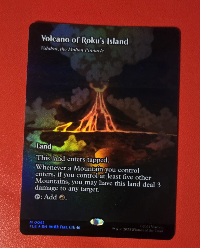 MTG - Volcano of Roku's Island - Borderless Foil - Avatar: The Last Airbender  - Image 1 of 1