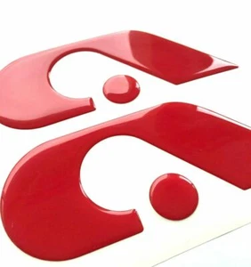 Adria Logo Una letra roja, pegatina 3D arqueada, para Adria Camper... - Imagen 1 de 4