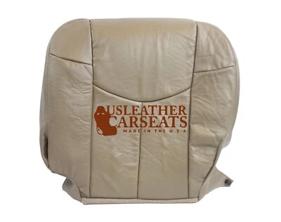 Chevy Avalanche 1500 LT 2002 parte inferior del conductor cubierta de asiento de cuero de repuesto tostado Foto 1 de 4