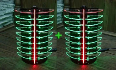 2 VU Meter Equalizer LED DJ Disco Lights Green Light Effects LM3914 LM3915 VIDEO - Image 1 of 4