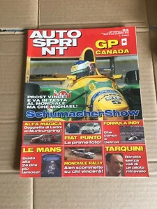 AUTO SPRINT AUTOSPRINT 15-6 1993 GP CANADA PROST SCHUMACHER ALFA 155 CELICA ALEN - Photo 1/2