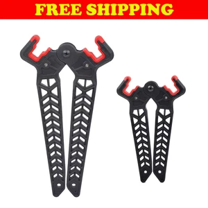 1X Kick Stand Archery Compound Bow Holder Hunting Range Protection Black 18/22cm - Picture 1 of 14