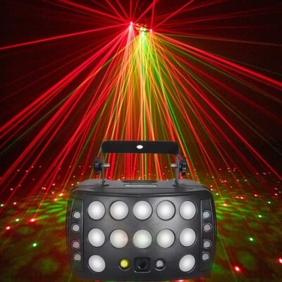 led strobe laser 4 in 1 butterfly effect lights dj disco party ktv laser light - Image 1 of 4