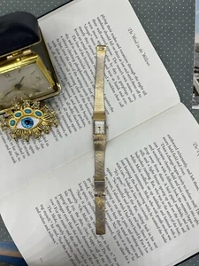 Vintage Deauville Women’s Watch Diamond Bezel Gold Tone Untested - Picture 1 of 6
