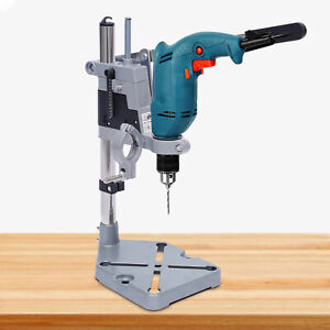 Portable Bench Clamp Drill Press Stand Adjustable Drilling Pedestal Holder Tool 