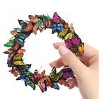 Artificial Spring Flower Wreath Colorful Wall Pendant Hanging Ornament Garland