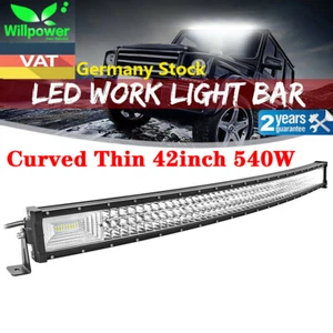 Curved 42inch 540W Thin Led Work Light Bar for Off Road Truck Car SUV Jeep 4x4 - Imagen 1 de 9