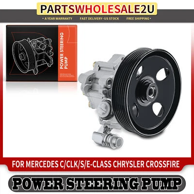 动力转向泵带滑轮适用于梅赛德斯-奔驰 C280 CLK320 E320 E430 0024661201 — 第 1/4 张图片