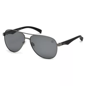 Timberland TB9137 09D Black Metal Aviator Polarized Sunglasses Frame 60-13-140 - Picture 1 of 1