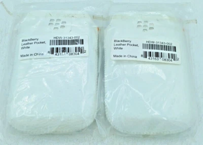 BlackBerry Leather Pocket White - Pack Of 2. PC197 - Image 1 of 4