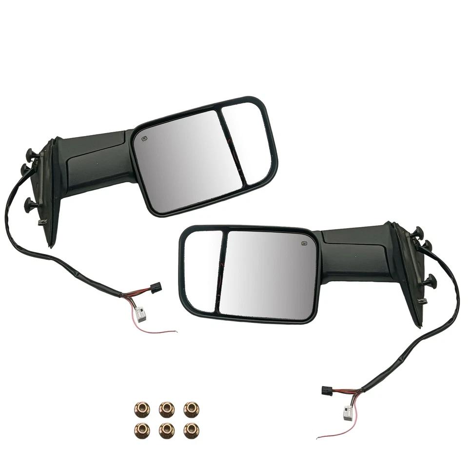 Power Heated Turn Signal Towing Mirrors For 2009-2018 Dodge Ram 1500 2500 3500 — 第 1/4 张图片