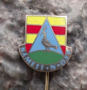 Antique Namest nad Oslavou Czechoslovakia Coat of Arms Heraldic Crest Pin Badge - Picture 1 of 2