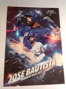 2017 Topps Fire Fired Up Jumbo 5x7 Jose Bautista Blue Jays F6 #’d 02/49 - Picture 1 of 1