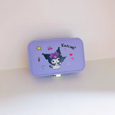 Kuromi KT Kitty Stitch Fashion Storage Makeup Box Jewelry Case Anime Necklace - Image 1 of 4