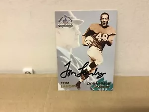 Tom Landry Autographed Card - 1994 Roger Staubach's Football - Giants / Cowboys - Picture 1 of 1