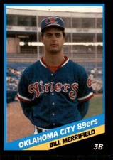1988 CMC Oklahoma City 89ers Bill Merrifield Oklahoma City 89ers #15