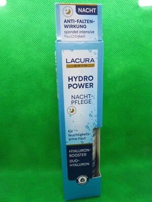 2 x Lacura Skin Hydro Power Nachtpflege; Hyaluron-Booster, Duo-Hyaluron, à 50ml