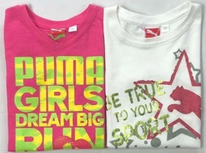 Girl's Little Youth PUMA Cotton T-Shirt Sizes 4, 5 - Picture 1 of 3