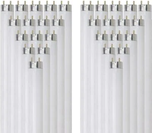 30Pack 2FT Fluorescent Bulbs, T8 Linear Tube, 6500K, 17W, 1400LM, E26 Bi-Pin G13 - Picture 1 of 6