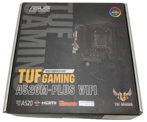 Asus Tuf Gaming Motherboard A520M-PLUS WIFI AMD785E DDR4 128 GB Ram AM4 Socket - Picture 1 of 6