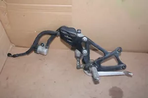 09 10 11 12 13 14 YAMAHA R1 REAR SET RIGHT BRAKE LEVER FOOT PEG MASTER CYLINDER - Foto 1 di 6