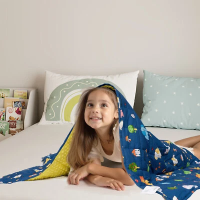Gewichtsdecken für Kinder Schwere Anti Stress Therapiedecke Baumwolle Bettdecke - Bild 1 von 4