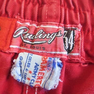 Pantaloncini sportivi Rawlings vintage anni 50 Cramerton esercito tessuto taglia 34 coulisse - Foto 1 di 4