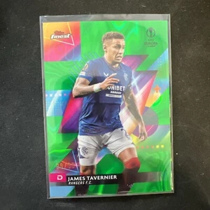 James Tavernier 2023-24 Topps Finest Green Wave #/99 Rangers - Foto 1 di 2