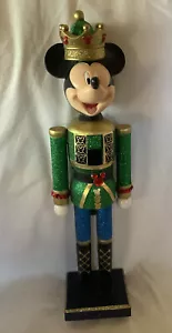 Disney Topolino Re di Natale Schiaccianoci Verde 15" - Foto 1 di 6