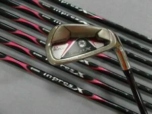 YAMAHA INPRES D BLACK 2010 LADIES 8PC TBX-410i L-FLEX IRONS SET GOLF CLUBS - Picture 1 of 5